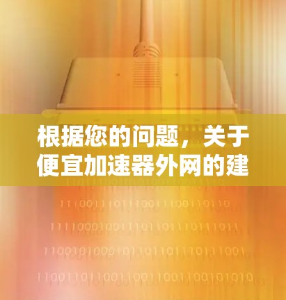 根据您的问题，关于便宜加速器外网的建议如下
