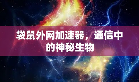袋鼠外网加速器,通信中的神秘生物 袋鼠外网加速器,通信中的神秘生物