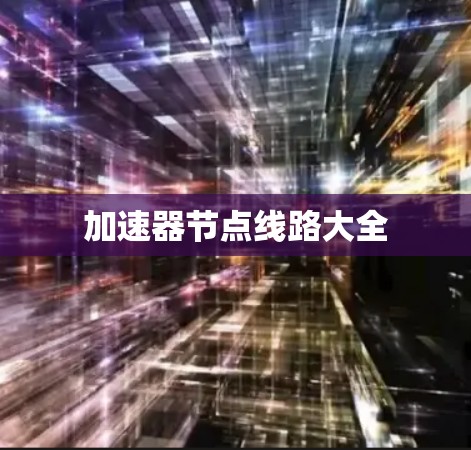 加速器节点线路大全 加速器节点线路大全