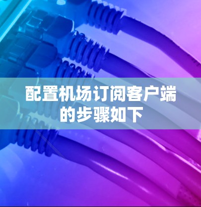 配置机场订阅客户端的步骤如下 配置机场订阅客户端的步骤如下