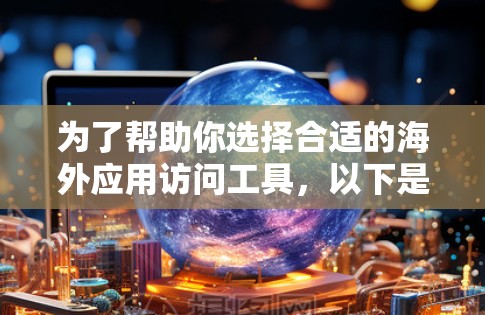 为了帮助你选择合适的海外应用访问工具，以下是对各个工具的综合评价和推荐