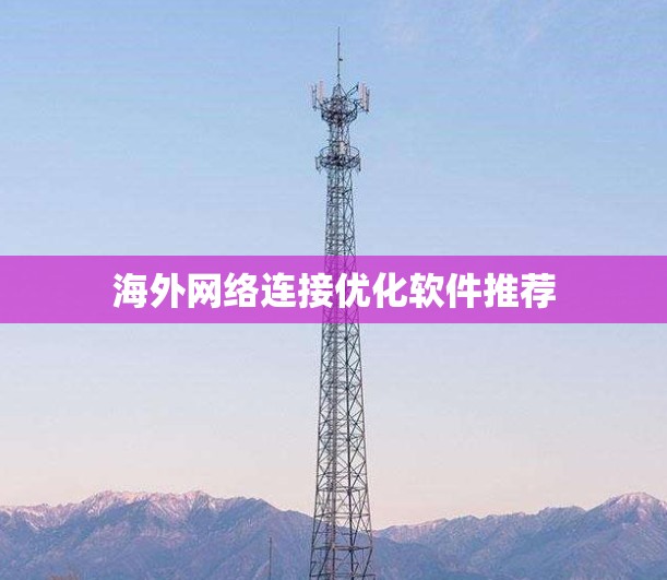 海外网络连接优化软件推荐 海外网络连接优化软件推荐