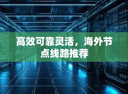 高效可靠灵活,海外节点线路推荐 高效可靠灵活,海外节点线路推荐