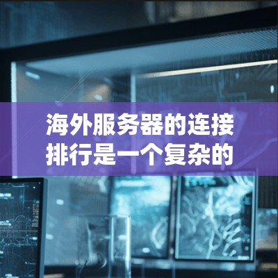 海外服务器的连接排行是一个复杂的系统,需要考虑多个因素来确保服务器的稳定性和可靠性。以下是一个基于多个关键因素的海外服务器连接排行,供您参考 海外服务器的连接排行是一个复杂的系统,需要考虑多个因素来确保服务器的稳定性和可靠性。以下是一个基于多个关键因素的海外服务器连接排行,供您参考