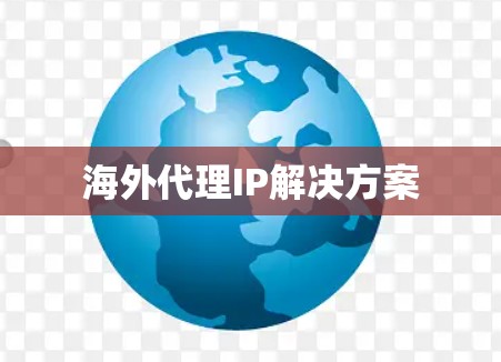 海外代理IP解决方案 海外代理IP解决方案