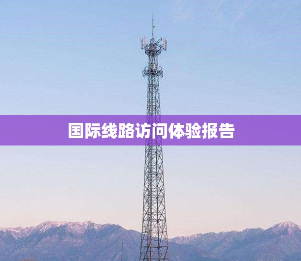 国际线路访问体验报告 国际线路访问体验报告