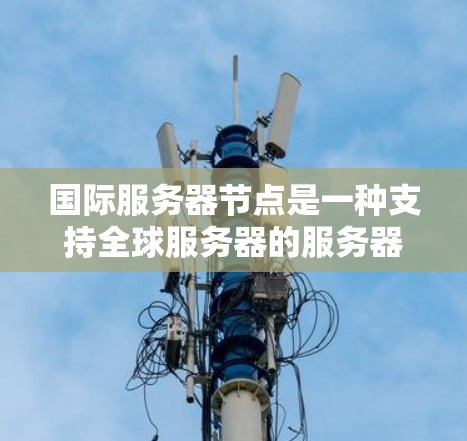 国际服务器节点是一种支持全球服务器的服务器,通过网络连接到多个本地服务器节点共同运行。以下是其关键功能和步骤 国际服务器节点是一种支持全球服务器的服务器,通过网络连接到多个本地服务器节点共同运行。以下是其关键功能和步骤