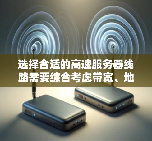 选择合适的高速服务器线路需要综合考虑带宽、地理位置、服务器类型以及性能需求。以下是详细的步骤指南