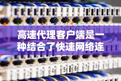 高速代理客户端是一种结合了快速网络连接和高效处理能力的应用程序,主要用于响应请求和提供快速服务。以下是其主要特点和功能